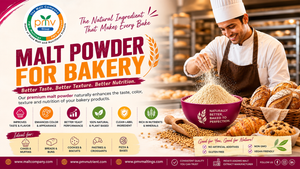 Natural malt powder for bakery products and better baking results